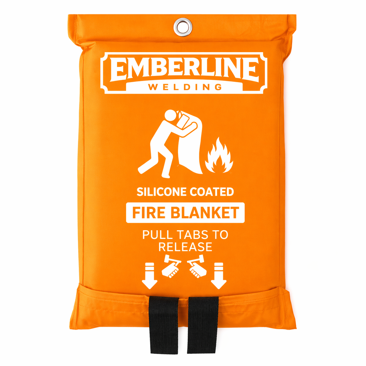 SB-100 Silicone-Coated Fire Blanket (40" x 40") for Welding, Shop & Emergency Fire Suppression