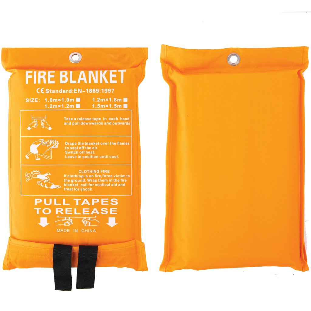 SB-100 Silicone-Coated Fire Blanket (40" x 40") for Welding, Shop & Emergency Fire Suppression