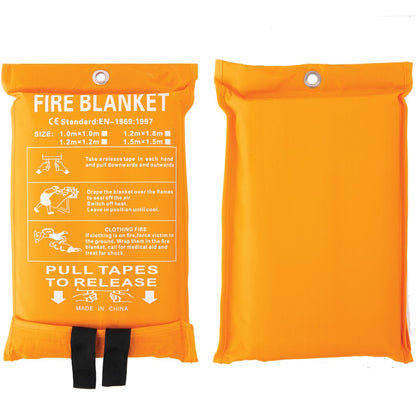 SB-100 Silicone-Coated Fire Blanket (40" x 40") for Welding, Shop & Emergency Fire Suppression