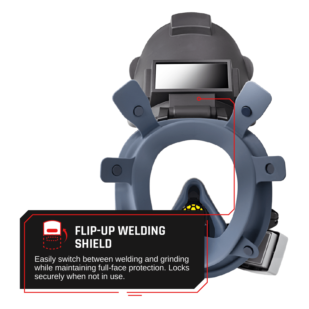 WF-100 Welding & Grinding Hood with Full-Face Respirator